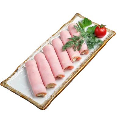 Рулетики из ветчины индейки