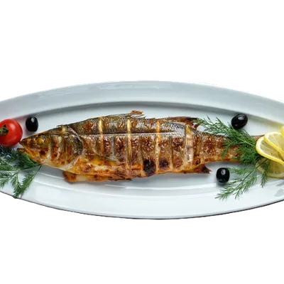 Сибас на углях