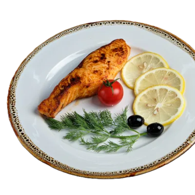 Семга на углях