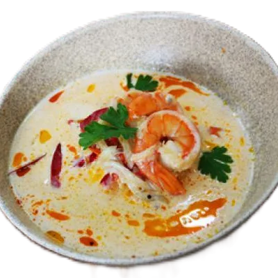 Крем-суп с креветками